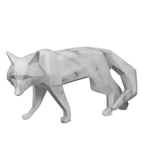 Marble Effect Figurine - Fox