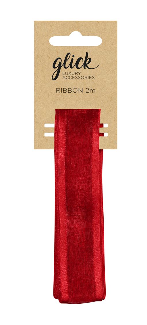 RIBBON S/EDGE RED