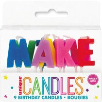 RAINBOW MAKE A WISH PICK CANDLES