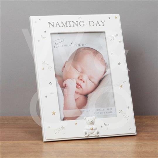 4" x 6" - Bambino Resin Naming Day Photo Frame
