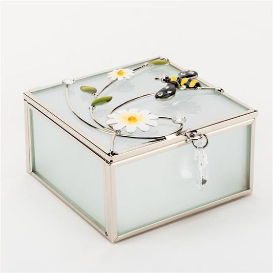 SOPHIA® Classic Collection Wire & Glass Bee Trinket Box