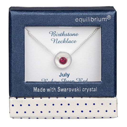Birthstone Swarovski Necklace July