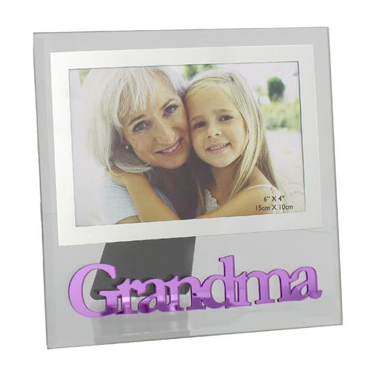 Lasting Memories' Glass Photo Frame "Grandma" 6" x 4"