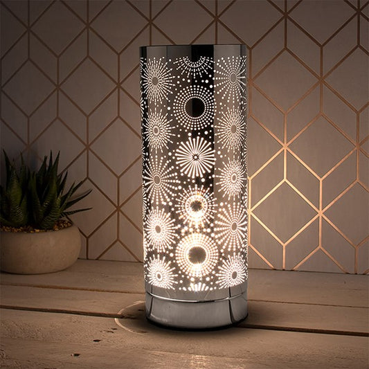 Desire Aroma Cylinder Lamp Sparkle Silver
