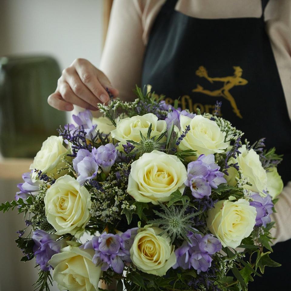 Rose and Freesia Posy