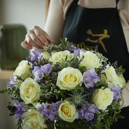Rose and Freesia Posy