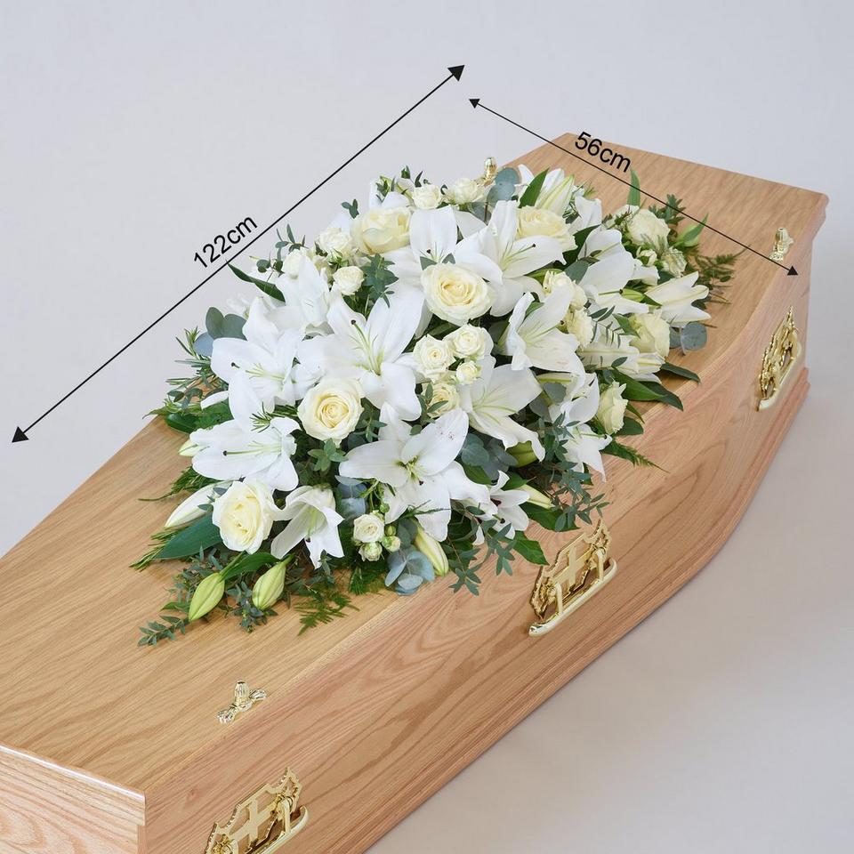 Lily and Rose Casket Spray