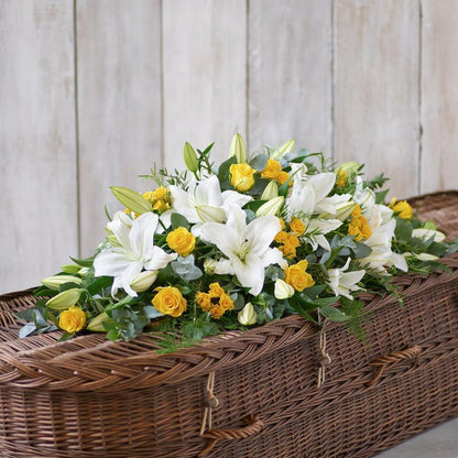 Lily and Rose Casket Spray