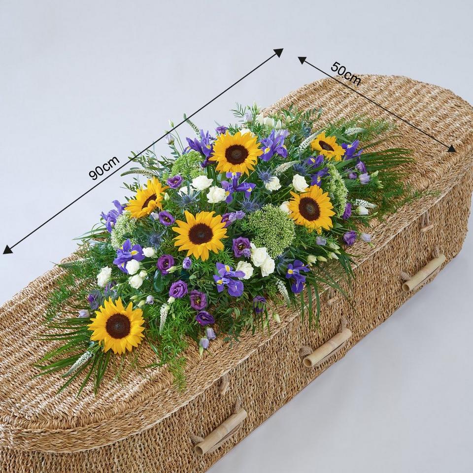 Sunflower Mix Casket Spray