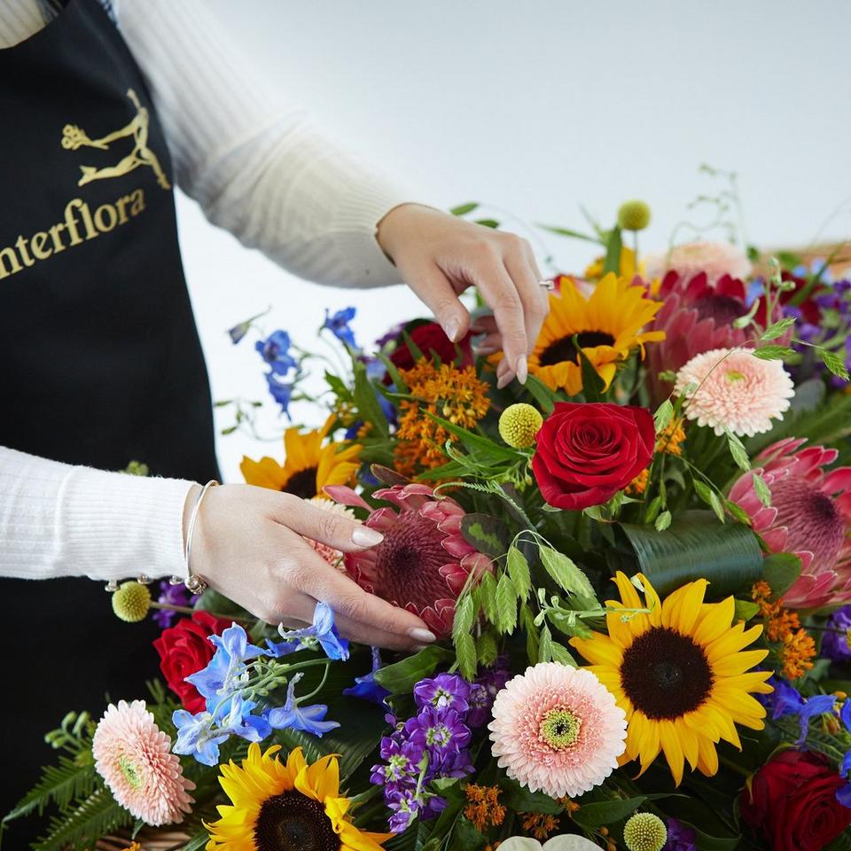 Natural Vibrance Casket Spray