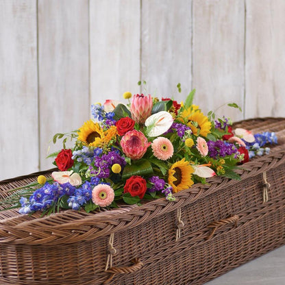 Natural Vibrance Casket Spray