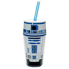 Insulated Tumbler with Straw R2-D2