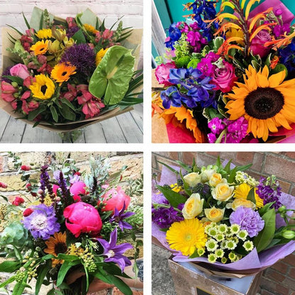 Sympathy hand-tied made with the finest flowers