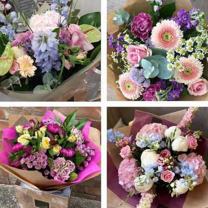 Sympathy hand-tied made with the finest flowers