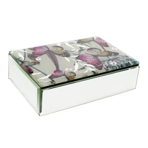 Hestia Butterfly Collection Oblong Jewellery Box