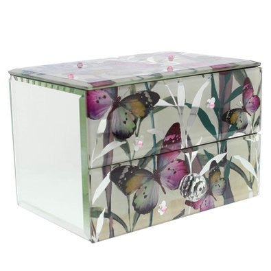 Hestia Butterfly Collection One Drawer Jewellery Box