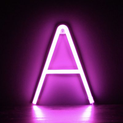 Pink Up In Lights: Letter Lights