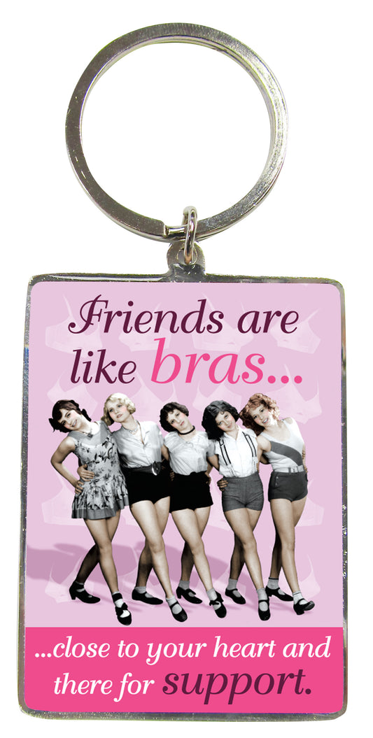 Friends Are Like Bra's Keyring