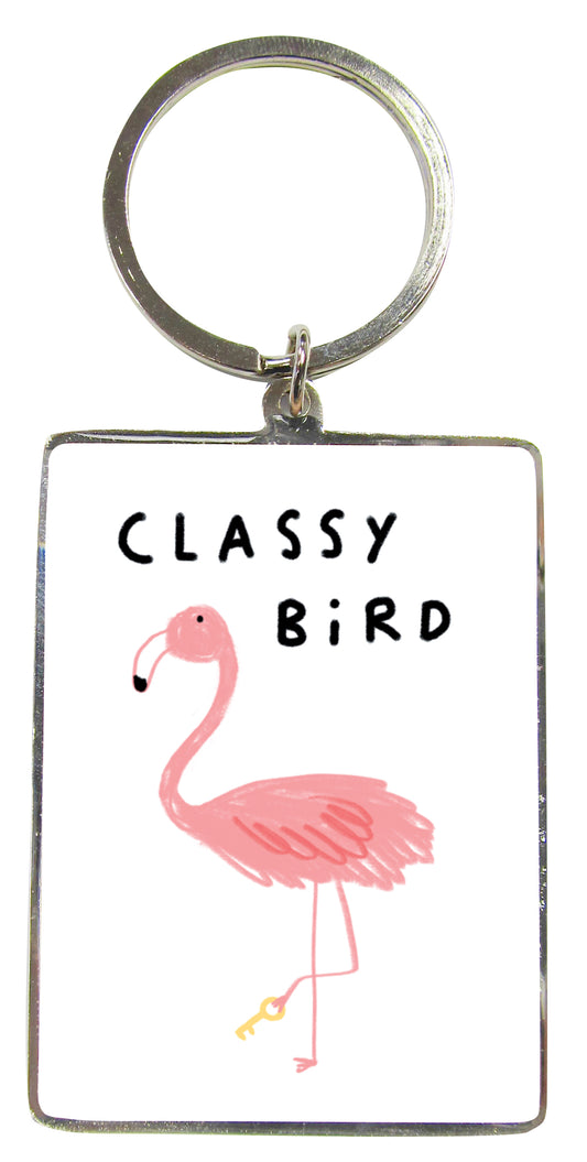 Classy Bird Keyring