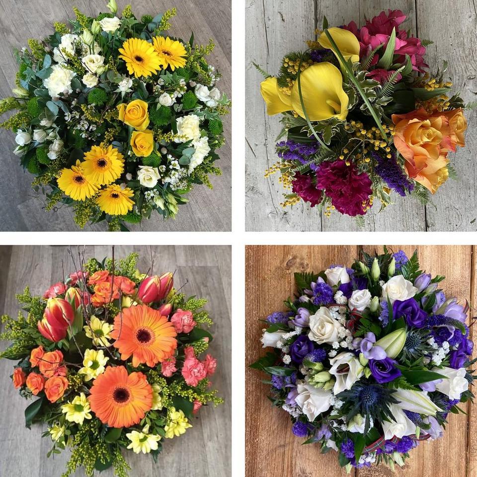 Funeral posy tribute made with the finest flowers