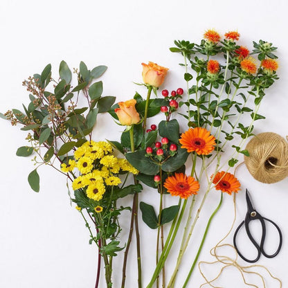 Service arrangement tribute made with the finest flowers