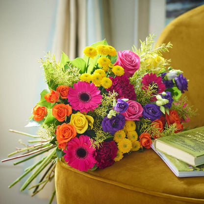 Spring hand-tied bouquet made with the finest flowers