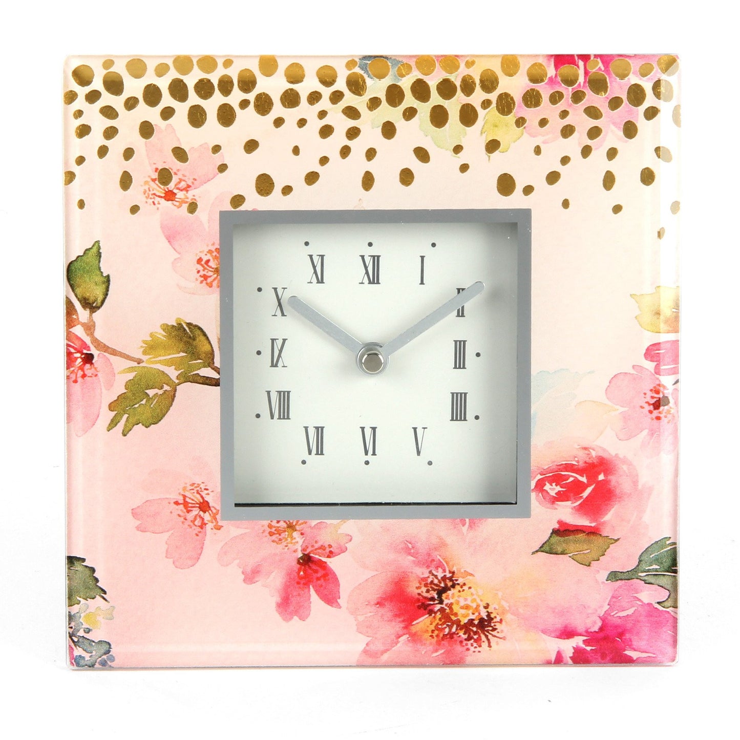 Vintage Boutique Glass Mantel Clock