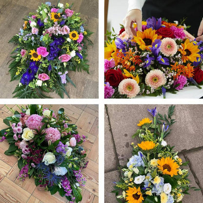 Funeral spray made with the finest flowers