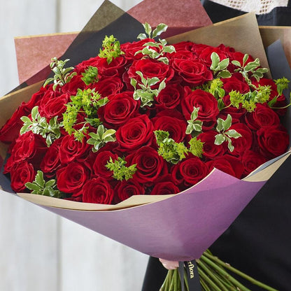 Dazzling 50 Red Rose Bouquet