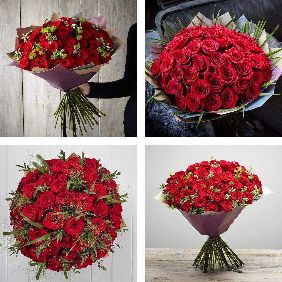 Dazzling 50 Red Rose Bouquet