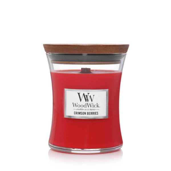 WOODWICK Crimson Berries Medium Hourglass Jar Candle