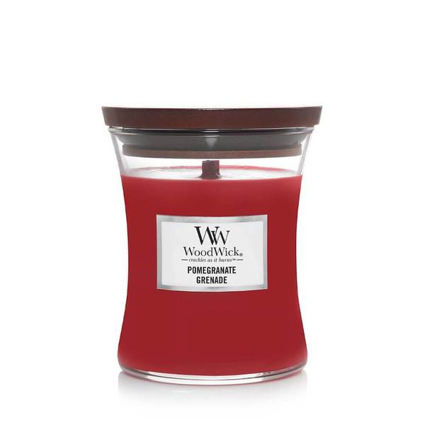 Woodwick Medium Hourglass Scented Candle Pomegranate