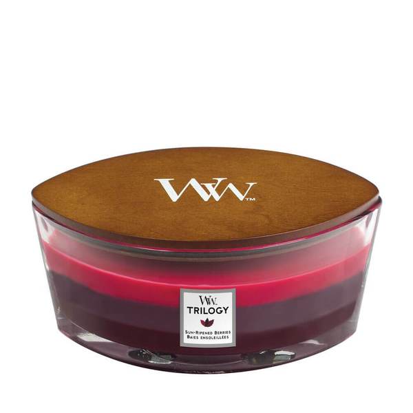 WOODWICK Trilogy Sun Ripened Berries Ellipse Jar Candle