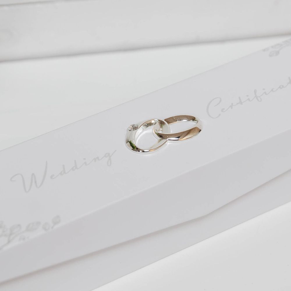 AMORE BY JULIANA® FOIL EMBOSSED WEDDING CERTIFICATE HOLDER