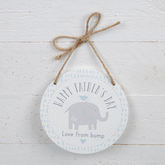 Petit Cheri Hanging Plaque Happy Father's Day From Bump