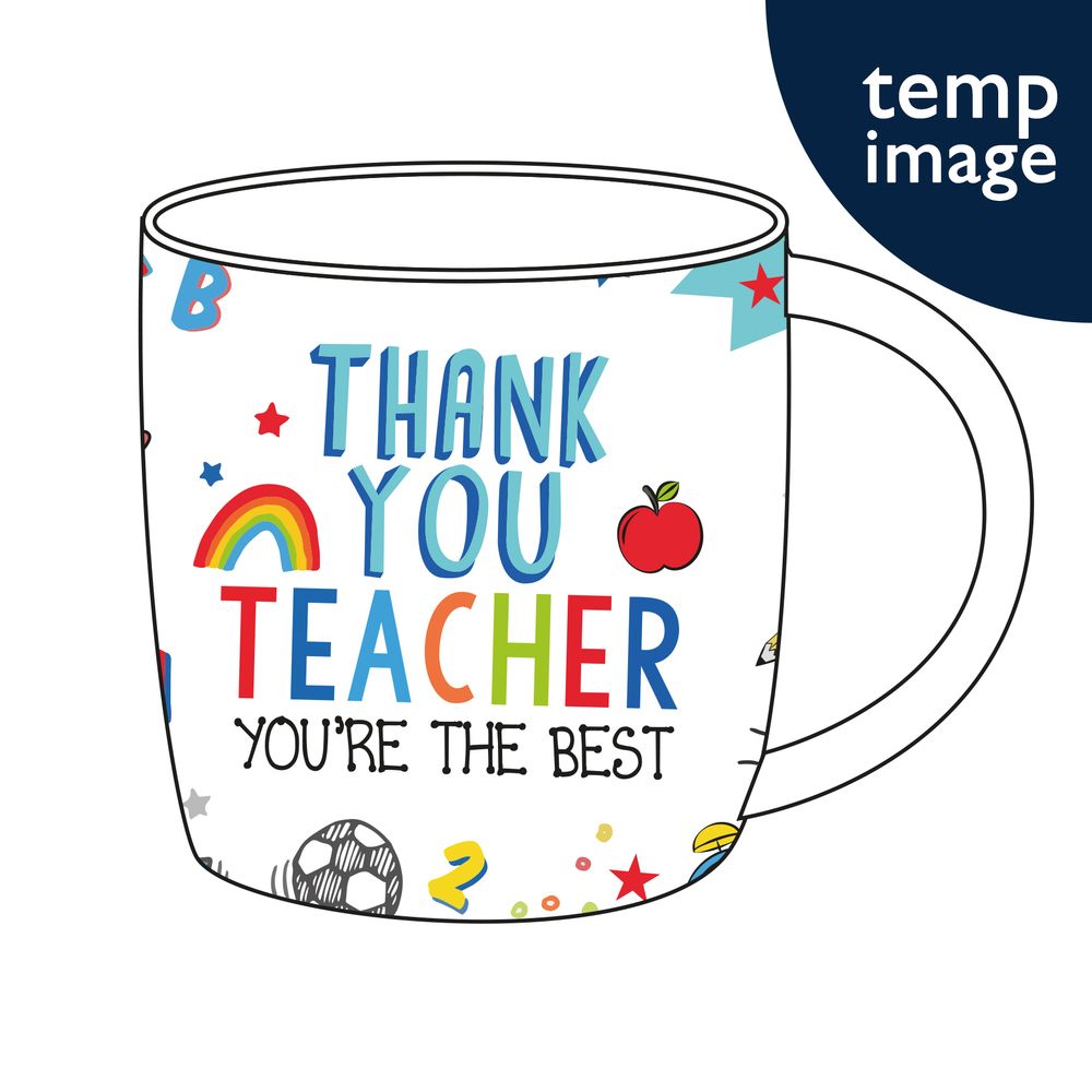 Thank You Teacher New Bone China Mug