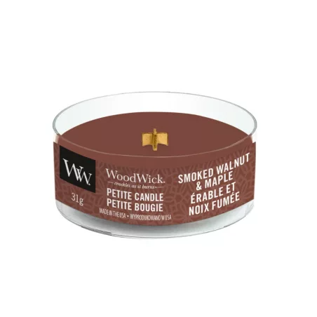 WoodWick Smoked Walnut And Maple Petite Candle