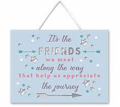 Small Plaque - It's The Friends We Meet