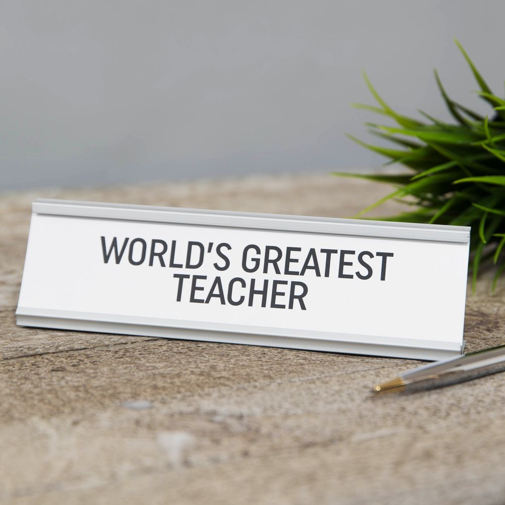 World's Greatest Teacher Desk Plaque **MULTI 6**