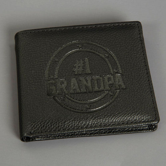 #1 Grandpa Embossed Faux Leather Wallet **MULTI 24**