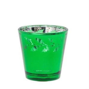 HOLLY VOTIVE HOLDER GREEN