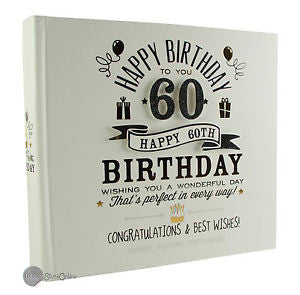 Signography Birthday Boy Photo Album 4"x6" - 60th