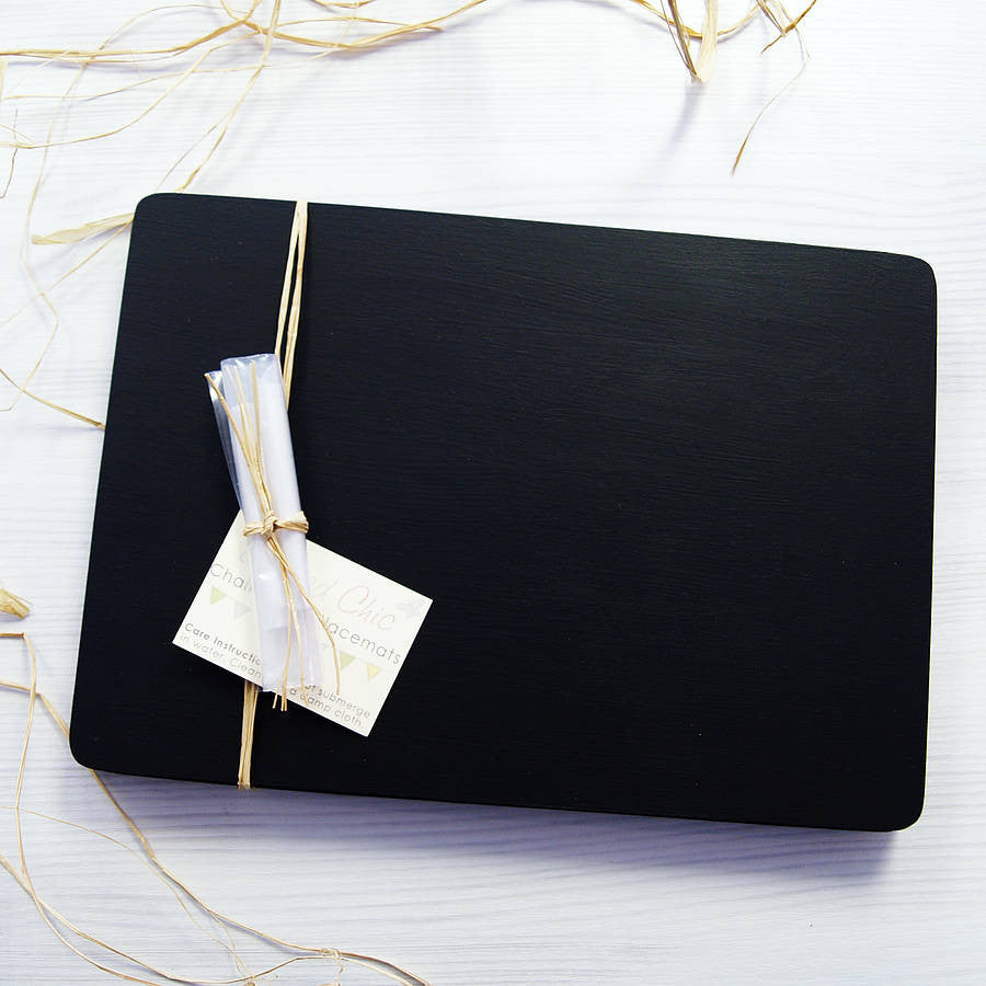 Chalkboard placemats
