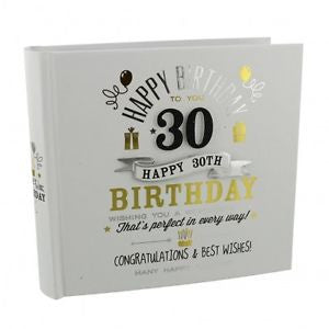 Signography Birthday Boy Photo Album 4"x6" - 30th