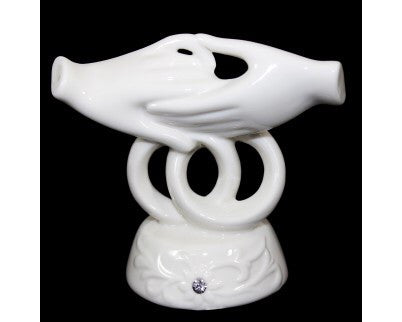 Juliana Wedding Collection Porcelin Fig - Hands with 2 Rings