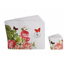 Postcard White Hardboard 4pk Coasters