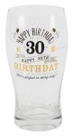 Signography Birthday Pint Glass 30