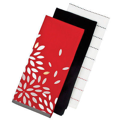 Mika kitchen towel red