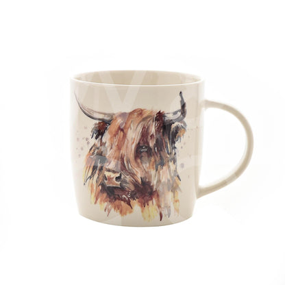 Meg Hawkins Mug & Coaster Set - Highland Cow