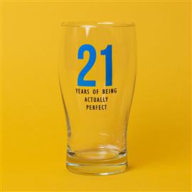 OH HAPPY DAY! BIRTHDAY PINT GLASS - 21